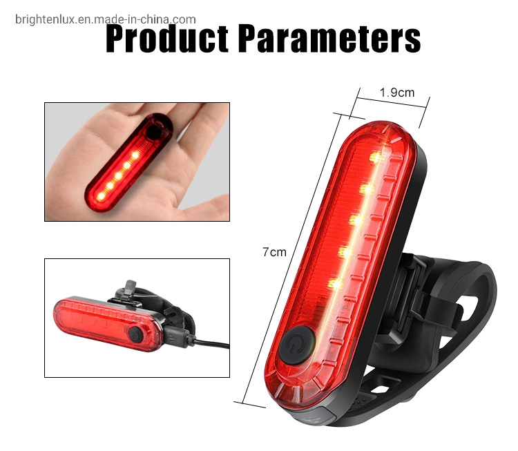 Brightenlux Wholesale Best High Quality Red Light Plastic Waterproof LED Bike Rear Light Taillight