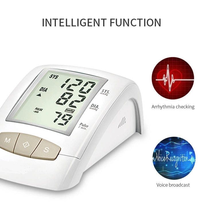 High Quality Upper Arm Clinical Bluetooth Proved Digital Upper Arm Heart Rate Blood Pressure Monitor