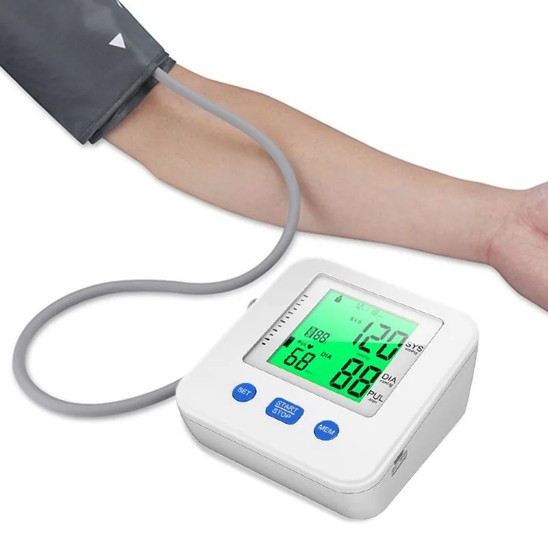 Hot Selling Arm Type Voice Broadcast Electronic Sphygmomanometer Heart Rate Blood Pressure Monitor