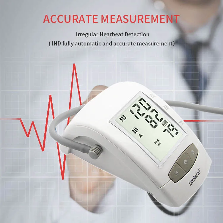 Home Care Heart Rate Tonometer Digital Talking Arm Type Bp Monitor with Multilanguage Voice Broadcast Optional