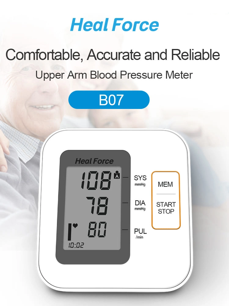 Wholesale Most Accurate Electronic Blood Pressure Monitor Digital Arm Sphygmomanometer Heart Rate Pulse Meter Bp Monitor Heal Force