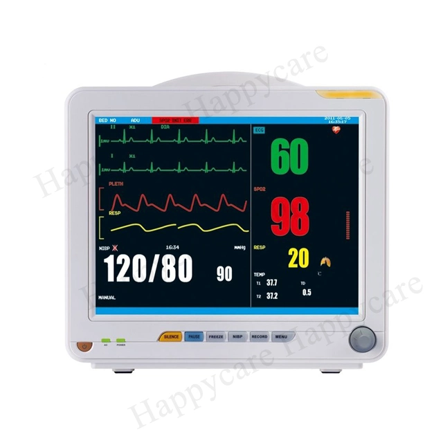 Intensive Care Multipara ECG Heart Rate Patient Monitor with Etco2 and IBP Module