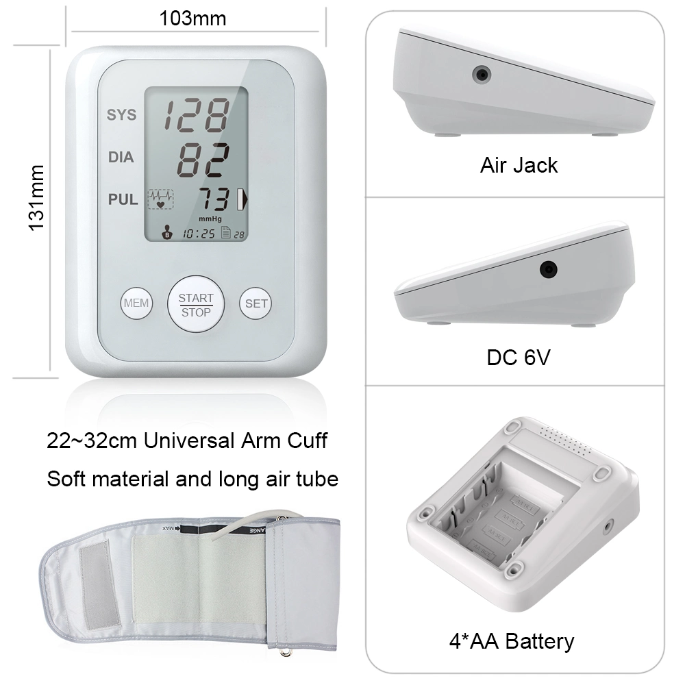 High Arm Ambulatory Smart Heart Rate Monitor Blood Pressure Monitor CE CFDA ISO