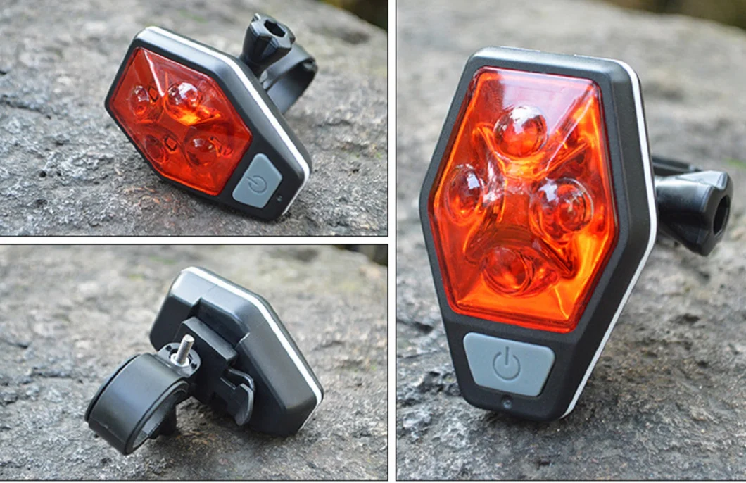 Rain Waterproof Bright LED Safety Cycling Bicycle Light Rechargeable Rear Tail Bike Light Lamp Taillight Wyz18321