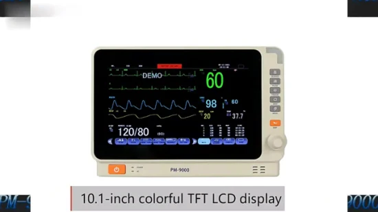 Der Hersteller liefert einen tragbaren 10-Zoll-Ultradünnen-Herzfrequenz-Multiparameter-Patientenmonitor für die Zahnmedizin