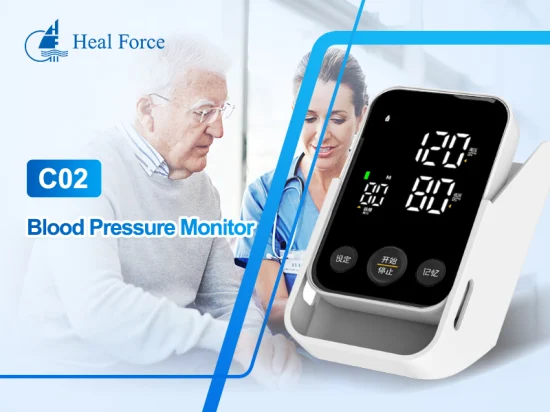 Hochwertiger Arm-Smart-Herzfrequenzmonitor für den Heimgebrauch Hochwertiger Bp-Monitor Digitaler kostenloser Blutdruckmonitor Heal Force