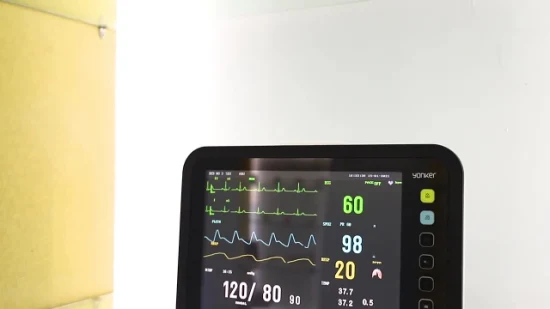 Patientenmonitor EKG SpO2 NIBP Temp Resp Herzfrequenz für Intensivstation und Krankenwagen