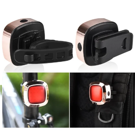 Auto-Sensing-Fahrrad-Rücklicht, Bremssensor-Rücklichter, wiederaufladbar über USB, ultrahelle LED-Warnung, automatischer Ein-/Aus-Sensor, Ipx5, wasserdicht, Bl18314